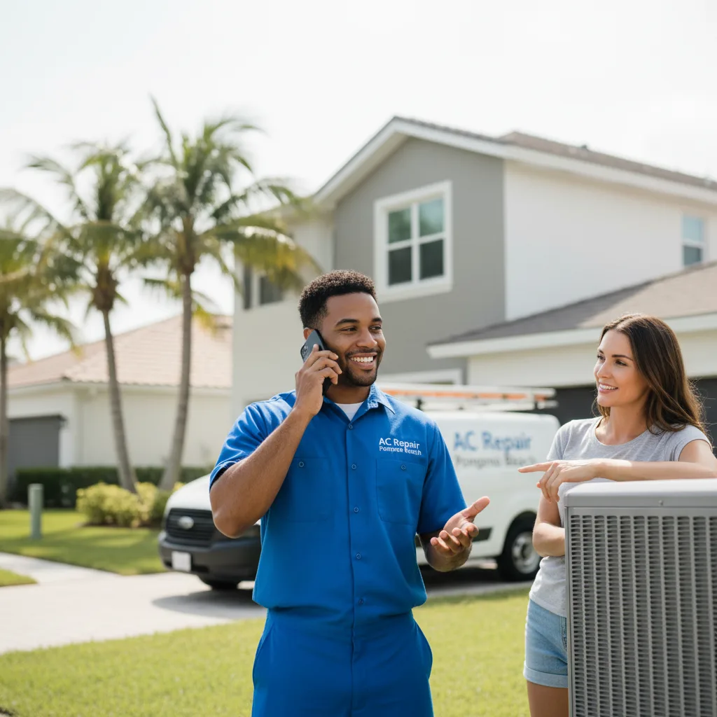 AC Repair Pompano Beach customer support in Wallington